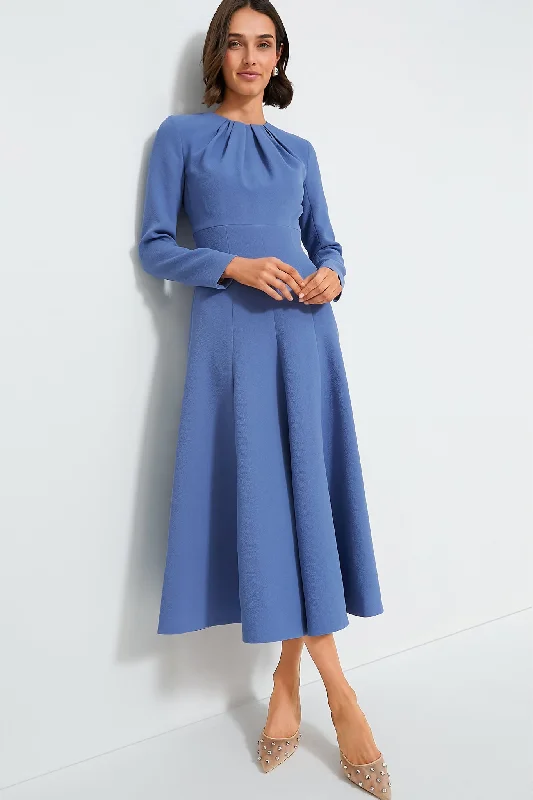 Latest Trends Formal Outfit Indigo Beldium Midi Dress