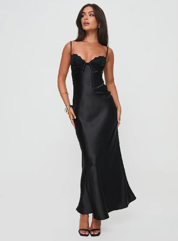 Contemporary Fashion Sale Contemporary Chic Fadyen Bias Cut Maxi Dress Black