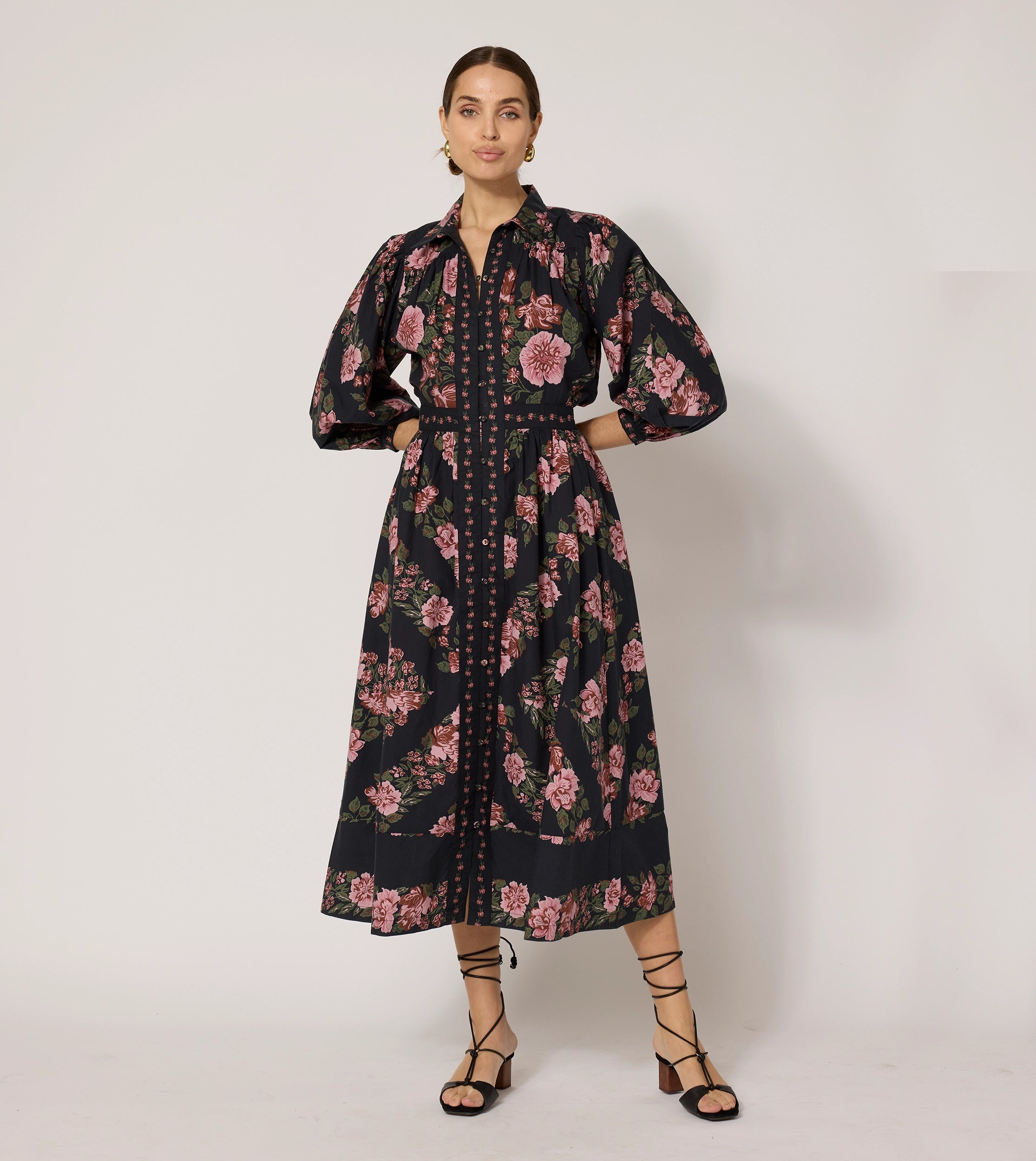 Playful Fashion Offers Bohemian Vibe Gillian Midi Dress | Juliet