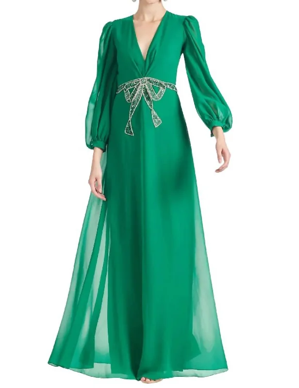 Romantic Fashion Discounts Casual Chic Ramsay Gown In Malachite