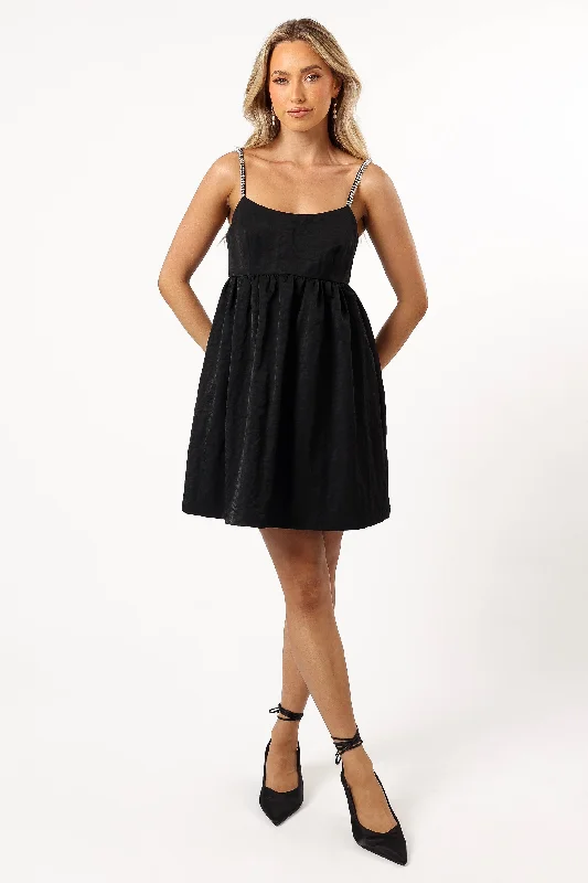 Laid-Back Fashion Offers Contemporary Elegance Remmy Mini Dress - Black