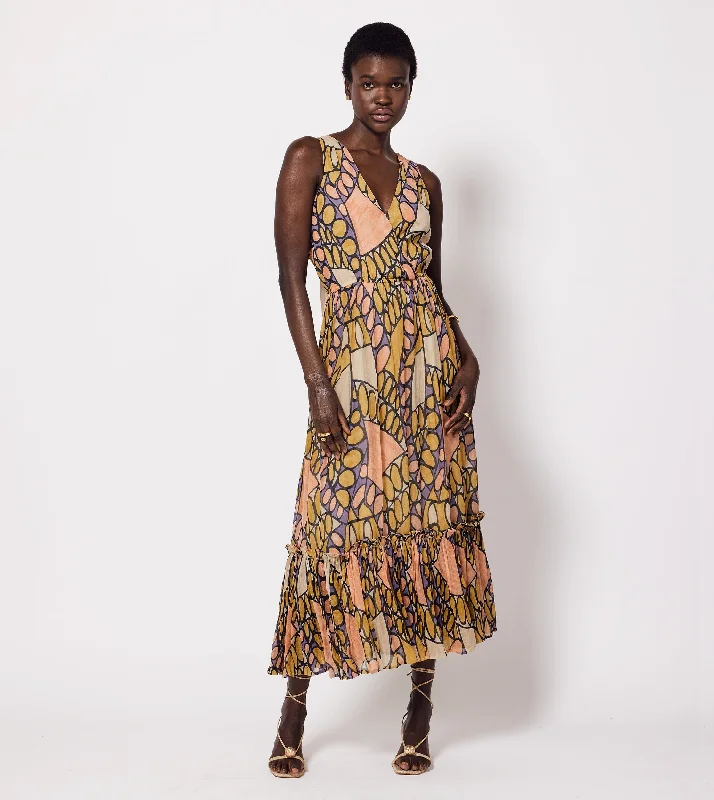 Vintage-Modern Style Offers Graceful Cut Kay Midi Dress | Saguaro