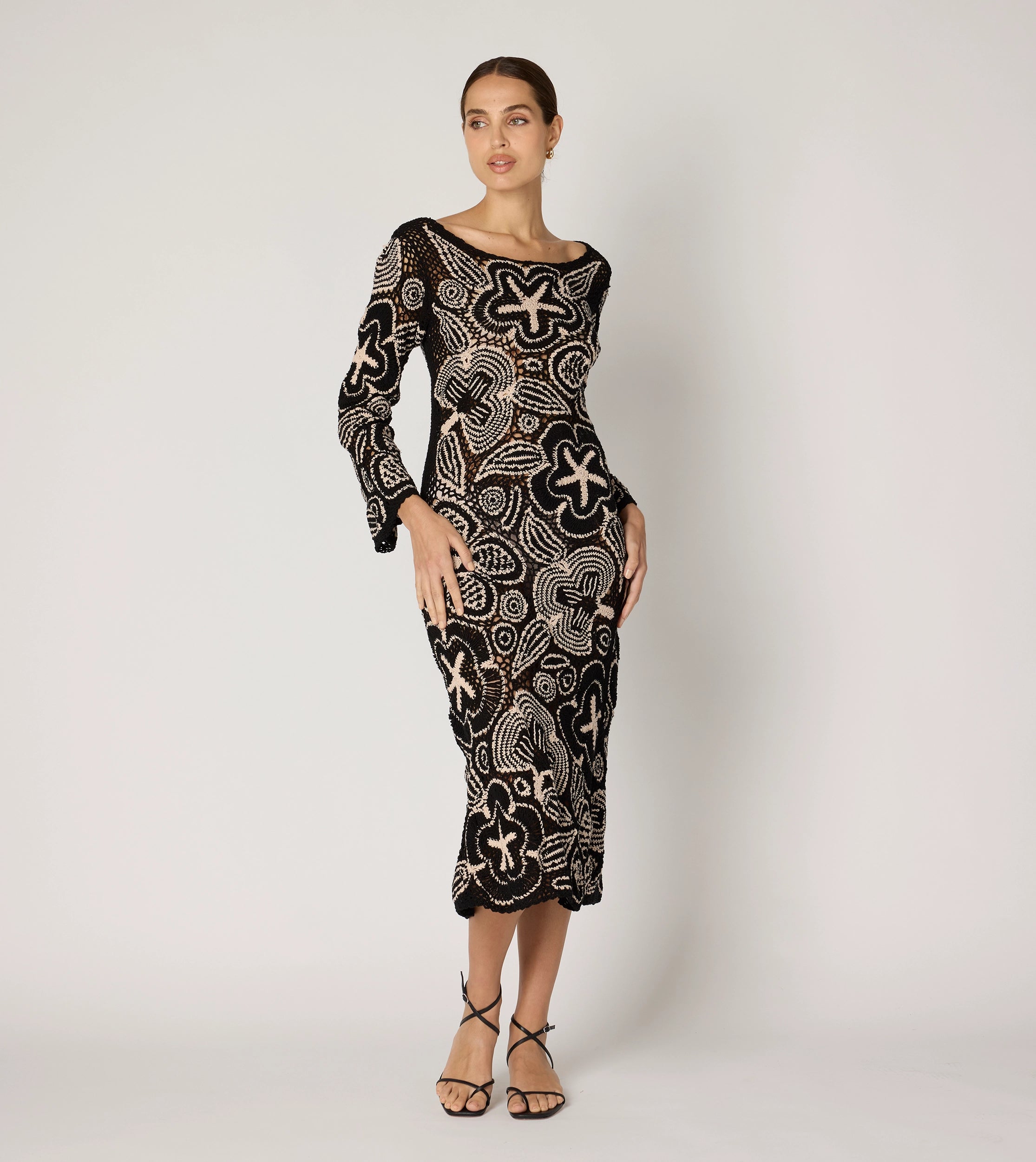 Urban Elegance Deals Chic Sophistication Keilani Midi Dress | Black