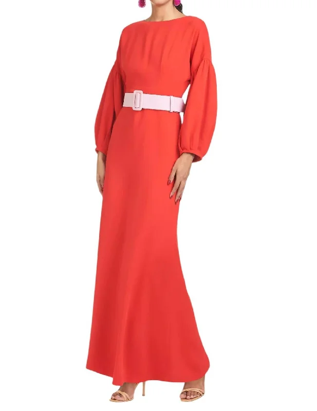 Casual Fashion Everyday Glamour Esmerelda Gown In Red