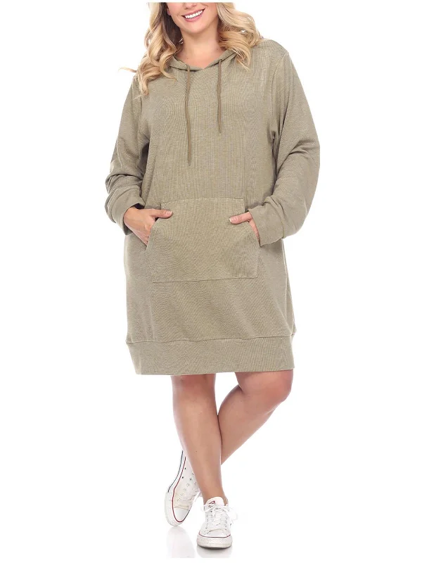 New Season Fashion Preview Minimalist Elegant Plus Womens Cozy Comfy Sweatshirt Dress